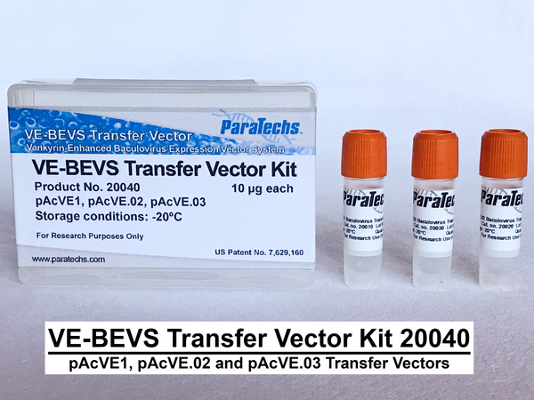 VE-BEVS Transfer Vector Kit 20040 (pAcVE1, pAcVE.02 and pAcVE.03 ...